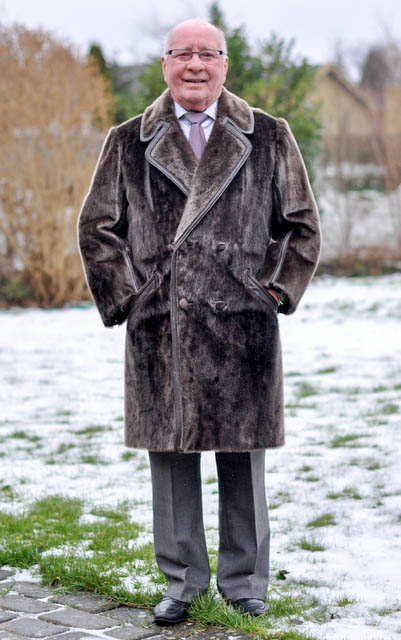 Mens seal fur on sale coat