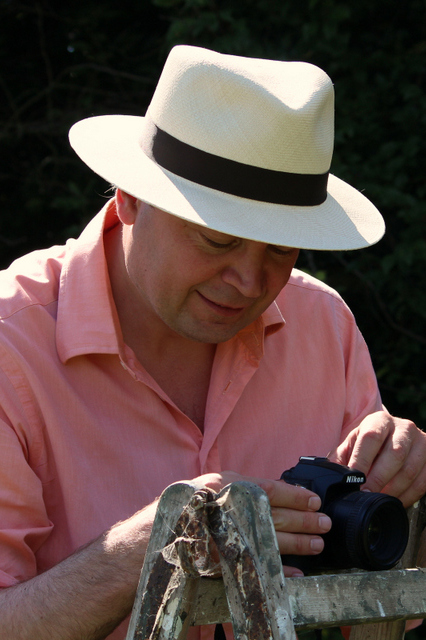 blocking finishing a Panama hat -