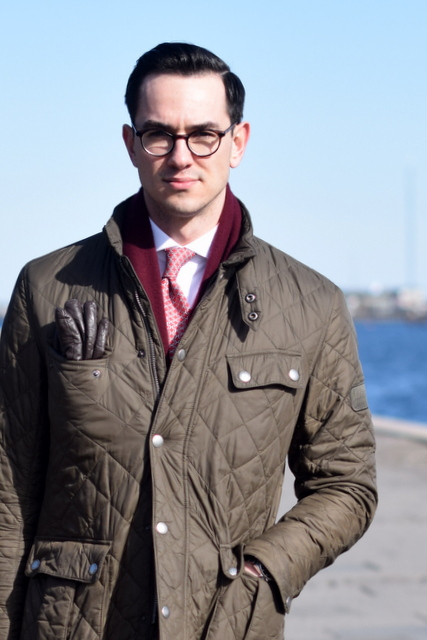 barbour jacket with suit