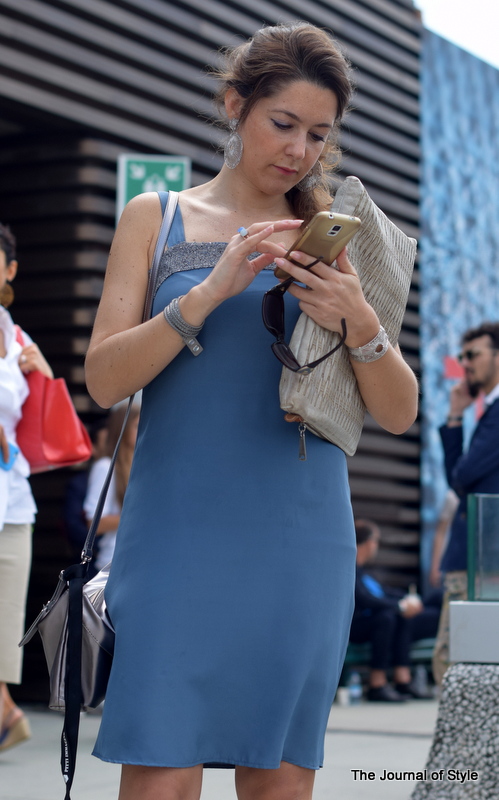 Pitti-Uomo-woman-blue-dress-The-Journal-of-Style-6