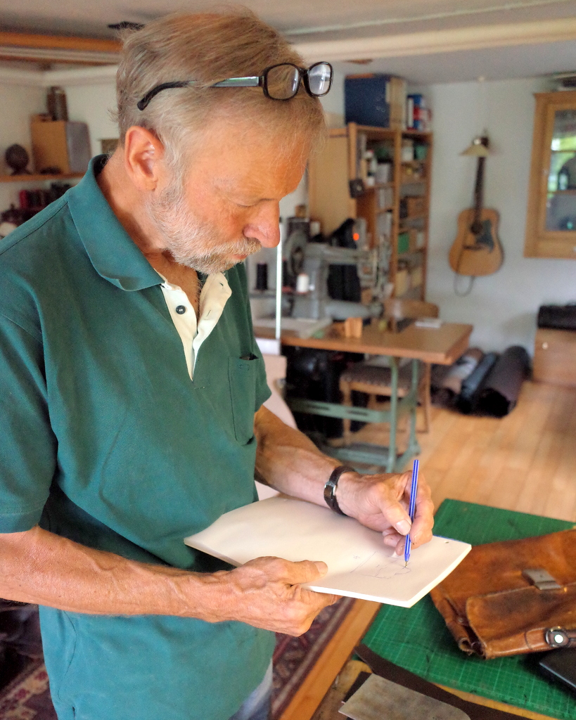 leather craftsman hans oester bespoke briefcase